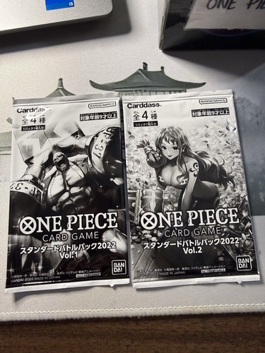 One Piece Standard Battle Pack 2022 Vol.1 & Vol.2 SEALED Japanese Promo Set