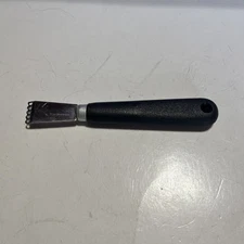 Vintage Citrus Zester Econome INOX France Black Plastic Handle