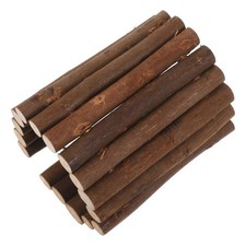 Bird Cage Accessories Hamster Chew Toys Wooden Tunnel Hanging Tree Caves