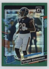 2023 Panini Donruss Optic Rated Rookie Green Hyper Prizm Tyrique Stevenson 7l6