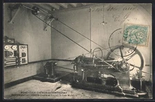 Old postcard Beaumont-en-Veron, Fondation Gréban-de-Pontourny, les Moteurs 