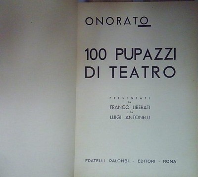 ONORATO 100 PUPAZZI DI TEATRO