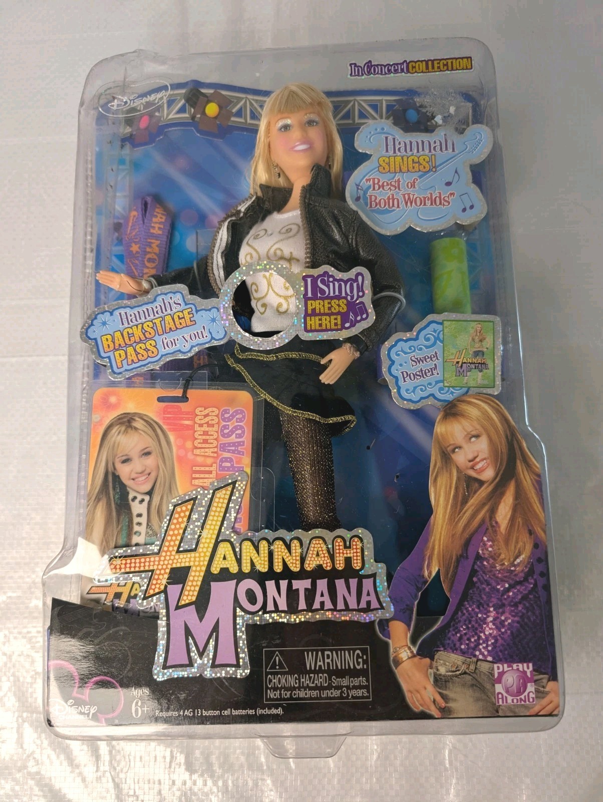 NEW Retired Hannah Montana Doll Concert Collection Toy Best Of Both Worlds 2007