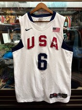 Nike Authentic LeBron James USA Basketball 2008 Olympics Jersey Redeem Team
