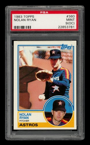 1983 Topps Set-Break #360 Nolan Ryan PSA 9 MINT (OC)