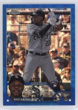 2023 Topps Chrome Logofractor Edition Blue Refractor /150 Oscar Colas Colás 7ba