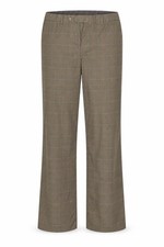 Preworn Womens Trousers One Size Brown Striped W36 L33