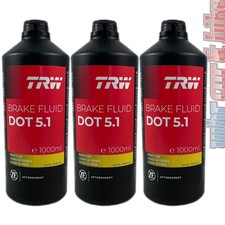 TRW Bremsflüssigkeit DOT 5.1 3L 3x 1000ml Brake Fluid Auto Motorrad NFZ