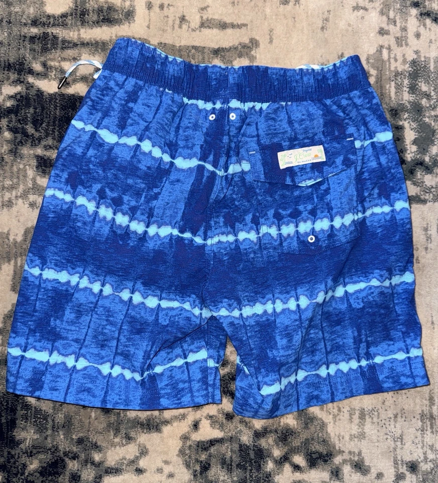 Купальные шорты для мальчиков Crewcuts размер 14 синие в полоску новые без этикеток - Изображение 2 из 4