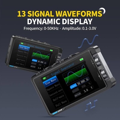 2IN1 Digital Oscilloscope 50MHz 250MS Handheld Signal Generator Tool DS215H