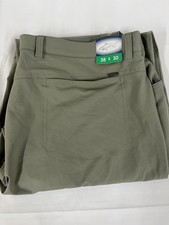 Greg Norman Men's Ultimate 5 Pocket Pants, Green, 38x30