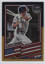 2026 Panini Stars & Stripes Prizm Black Gold Prizm 2/5 Noah Franco #134 0j81