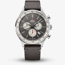 Swiss Military Mens Vintage Chronograph Brown Dial Watch SM34081.12