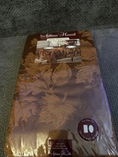Autumn Harvest Damask Tablecloth 60"x 104" Oblong Bronze Brand New Vintage NEW 