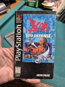 Playstation 1 PS1 X-Com UFO Defense Long Box CASE AND MANUAL ONLY NO GAME