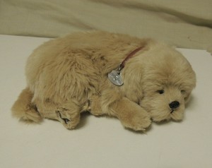 sleeping dog toy that breathes