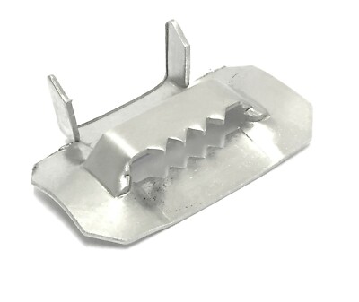 Boucle Ear-Lokt En Acier Inoxydable 201 - Largeur 3/4 De Pouce - Boîte De 100 Pièces