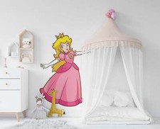 Peach Super Mario Bros Wall Decal Removable Sticker Kids Home Decor Art SMR36
