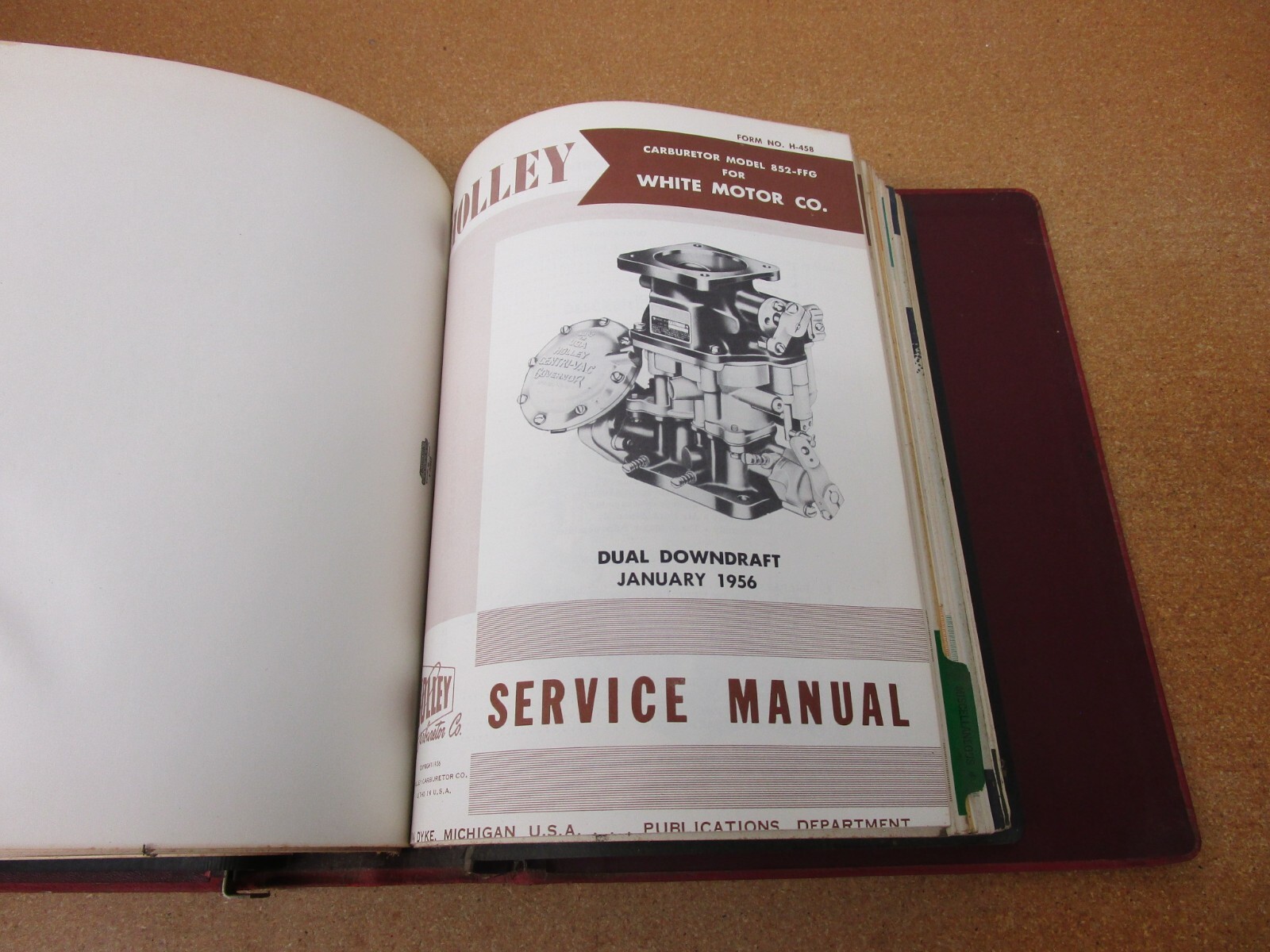 19521957 HOLLEY carburetor service shop manual catalog IH GMC Ford White truck eBay
