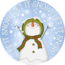 LET IT SNOW  Design  Metal Sign (PLEASE READ DESCRIPTION)
