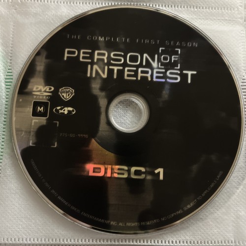Person Of Interest Series Season 1 Disc 1 (DISC ONLY) DVD