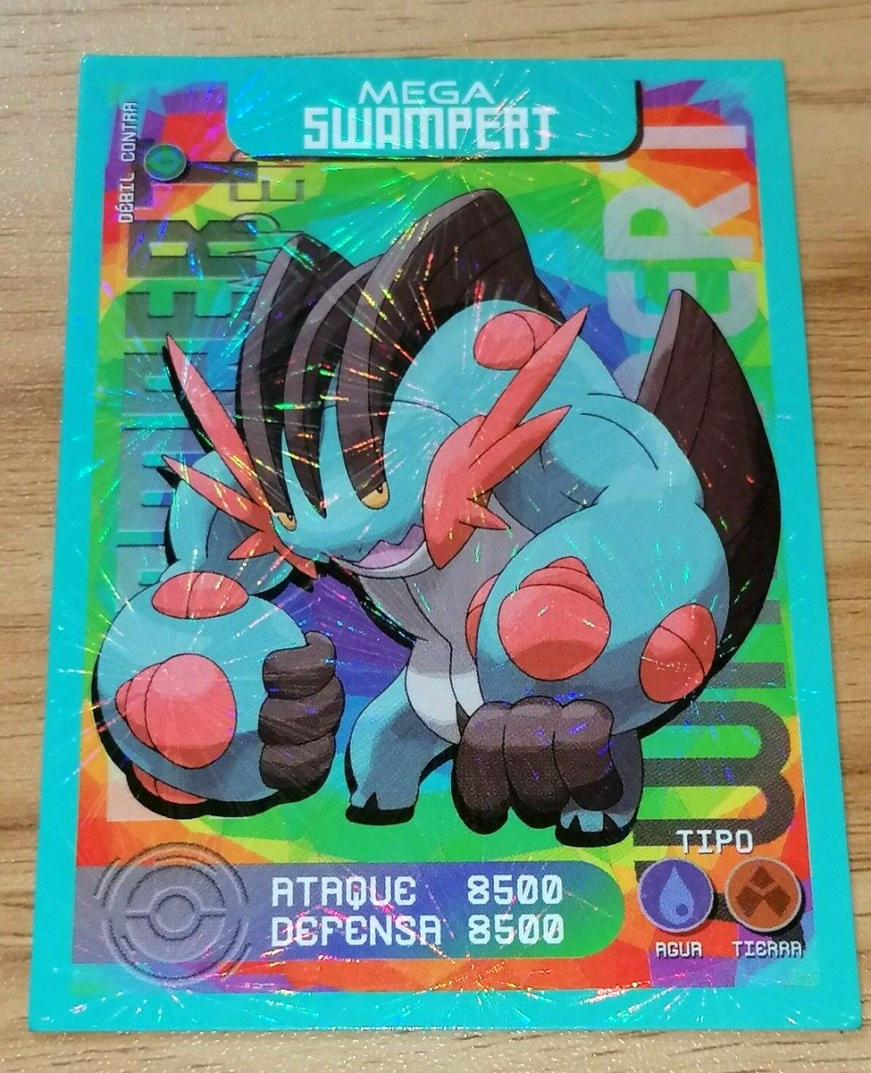 swampert pokemon card full art CARD POKEMON EJ VOL. III #24 MEGA SWAMPERT 2020 Hoenn South America TCG  FOIL