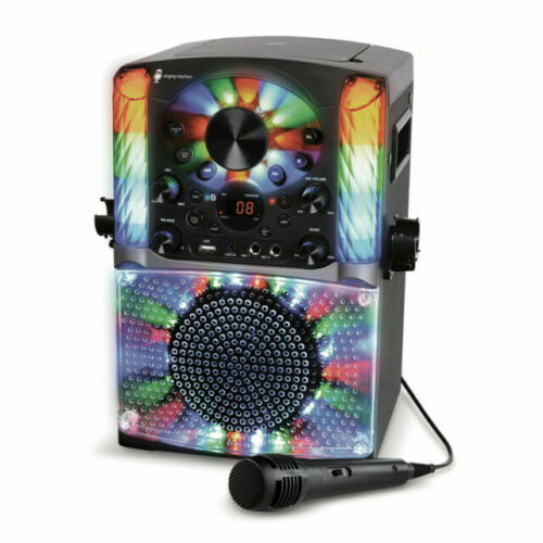 Singing Machine Portable Bluetooth® system + Light Show, SML693BK, Black