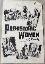1950's Original Prehistoric Women in Cinecolor 2 Page Pressbook - VERY RARE