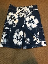 Merona Men  s Swim Trunks / Board Shorts Blue S NWOT Was 22.99