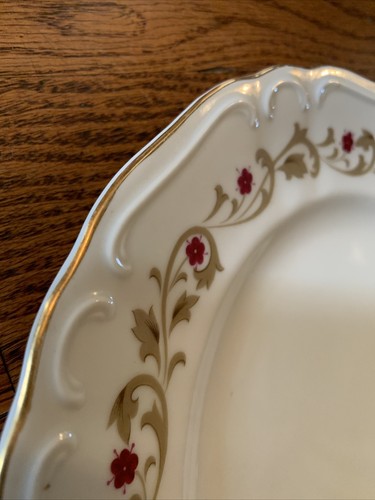 VTG "UCAGCO CHINA" GOLD TRIMMED EMBOSSED-SCALOPPED RIM 10 /1/4" PLATE-JAPAN - Picture 7 of 7