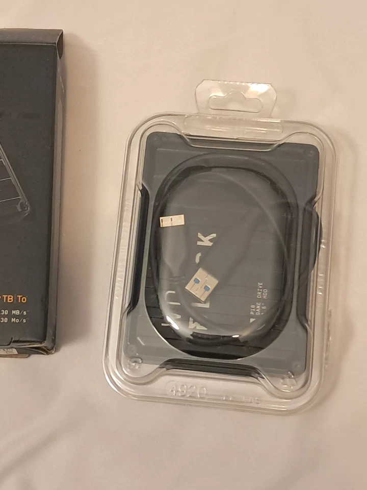 Western Digital WD BLACK P10 4TB USB 3.2 Gen 1 Portable Gaming Hard Drive NEW - Image 3 of 3