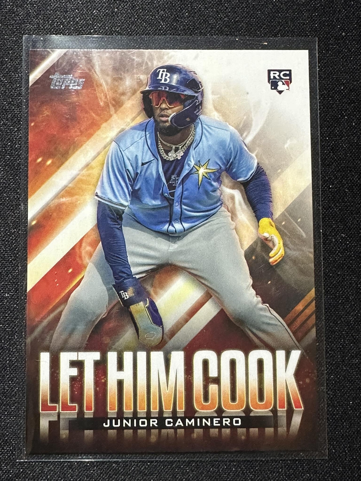 2024 Topps Update #LHC-13 Junior Caminero Let Him Cook RC Rookie card Rays