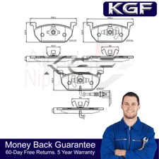 KGF Front Brake Pads Set Fits VW Golf Audi A3 Seat Leon Skoda Octavia