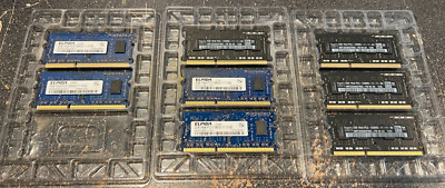 Lot of 15 hynix/Elpida 2GB DDR3-1600 PC3-12800S 1Rx8 DDR3 SDRAM Laptop Memory
