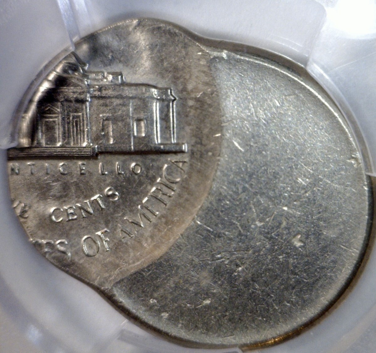 1968d ERROR PCGS MS64 OFF CENTER Jefferson Nickel NICE RARE