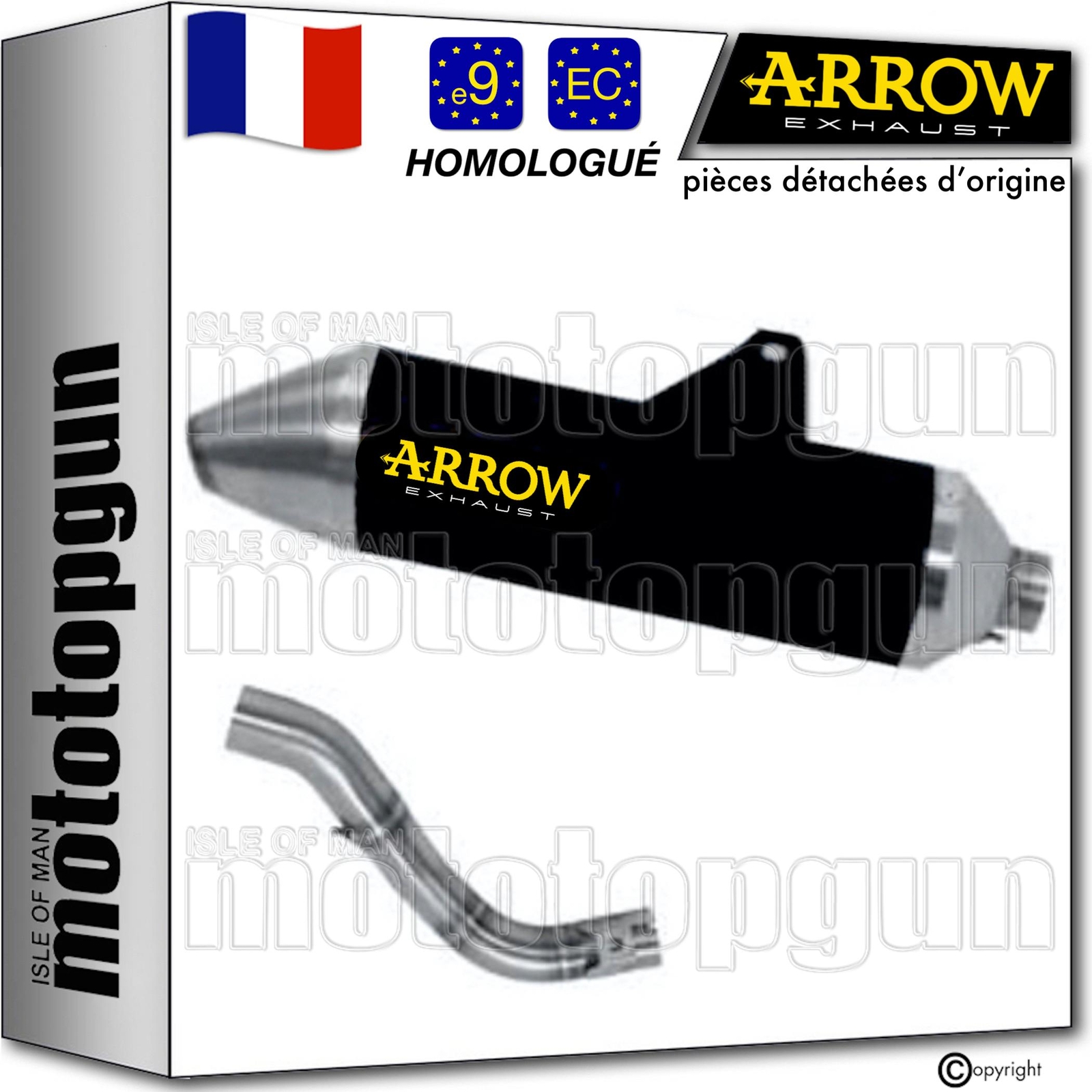 Echappement Arrow homologue Honda CRF 250 L pour un gain de puissance