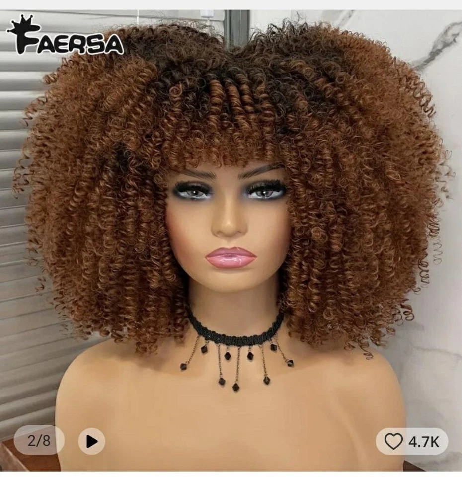 Peluca de pelo rizado Foto 3 de 3