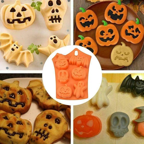 Silicone Halloween Cake Jelly Soap Mold Chocolate Baking Mould Tray Ice Cube DIY - Picture 2 of 5