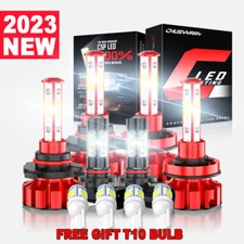 6000K For Ford Escape 2013-2016 LED Headlight Hi/Low + Fog Light Bulbs Combo Kit