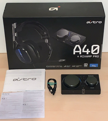 Logitech Astro A40 Mixamp Pro Tr Only + Empty Box w/out Headphone No Cables *See - Picture 2 of 24