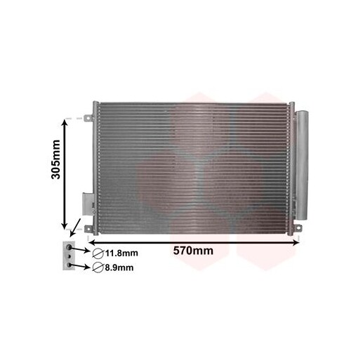 Kondensator, Klimaanlage VAN Wezel 17005347 FüR Ford Fiat / Lancia-image