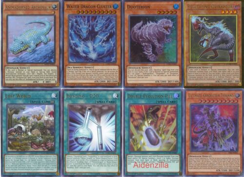Yugioh Bastion Water Dragon Deck - Cluster Duoterion Dinosaur Archosaur Tyranno - Picture 1 of 4