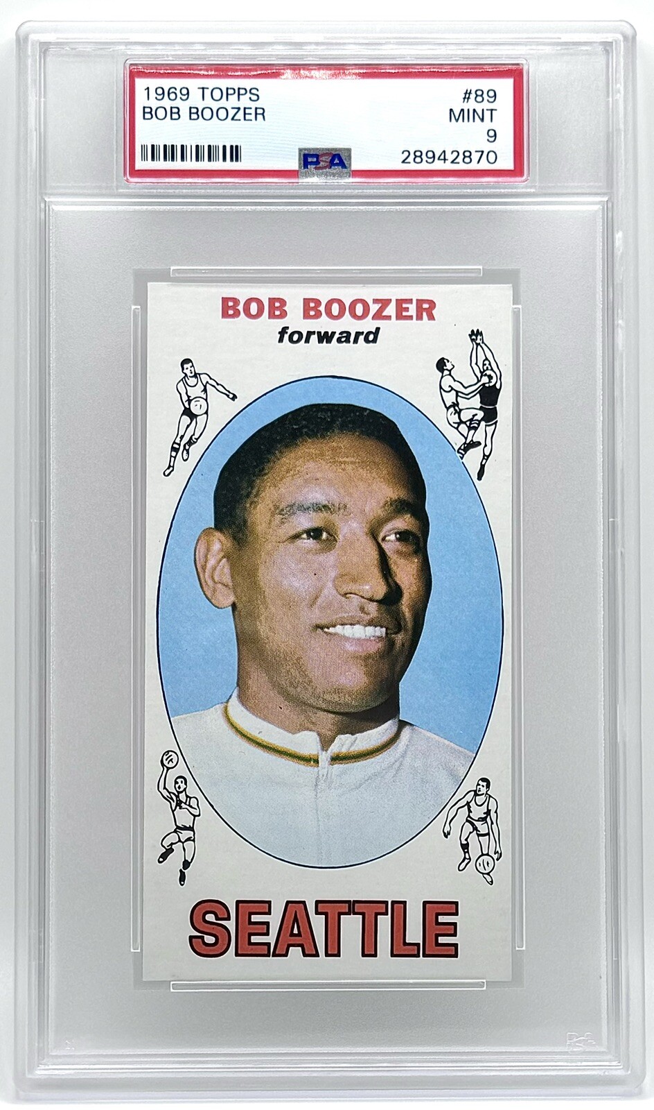 1969 Topps #89 Bob Boozer PSA 9 MINT