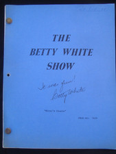 BETTY WHITE SIGNED SCRIPT FOR THE BETTY WHITE SHOW 1977