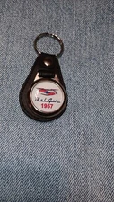 BELAIR KEYCHAIN PREMIUM BLACK LEATHER 1955 1956 1957