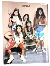 ANTHRAX / JOEY BELLADONNA / BAND MAGAZINE FULL PAGE PINUP POSTER CLIPPING (3)