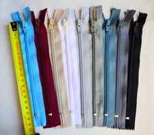 CERNIERA LAMPO 18-20-22 CM, SPIRALE CATENA 6, CURSORE METALLO, COLORI VARI, UOMO