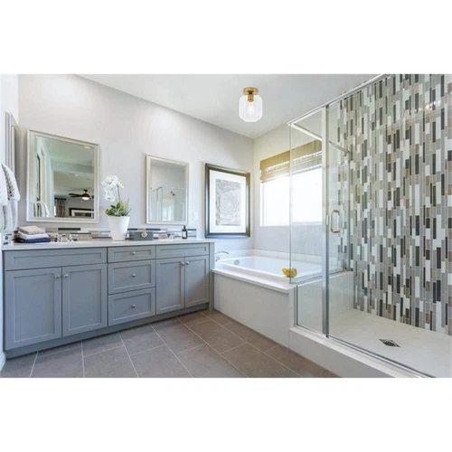 Living District Collier 1-Light Metal & Glass Flush Mount in Brass/Clear - Picture 2 of 10