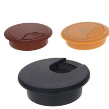 35/50/53/60/80mm Computer Desk Plastic Grommet Table Cable Tidy Wire Hole Cover