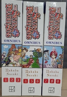 SEVENSEAS   84冊    1996年〜2009年 The Seven Deadly Sins Manga Omnibus 1-3 In English Graphic Novels